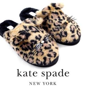 Kate Spade Slippers  Belinda Leopard Slip On NWT